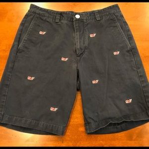 Vineyard Vines Men’s Shorts Navy Blue w/Red Whales